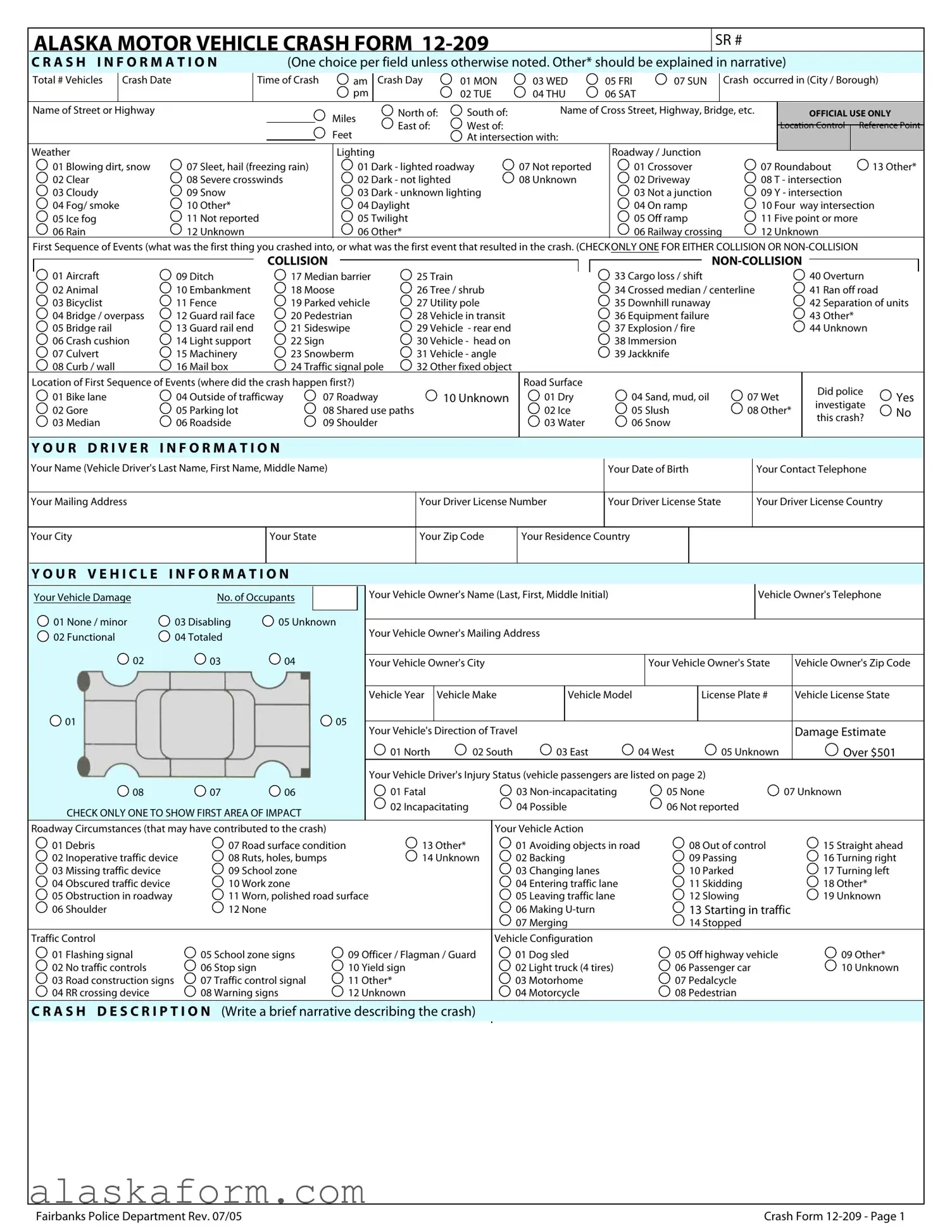 Fill in a Valid 12 209 Alaska Template