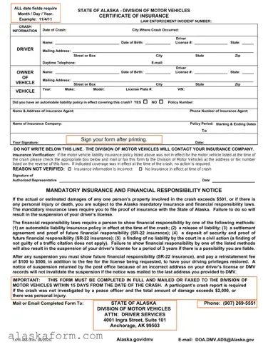 Fill in a Valid Alaska 466 Template